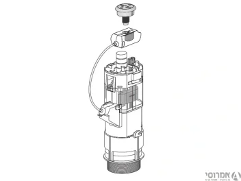 מנגנון כבל SANITAIR למיכל הדחה 3/8 +1/2 -פלסאון