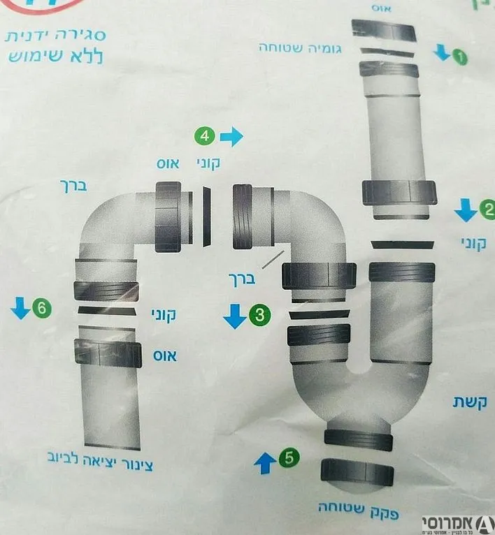 מחסום/סיפון הורקה למ.כביסה חוץ