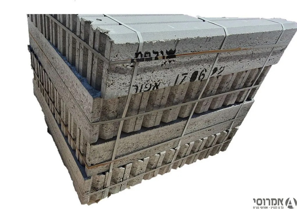 אבן גן 100*20*10 -אפור ליחידה 2