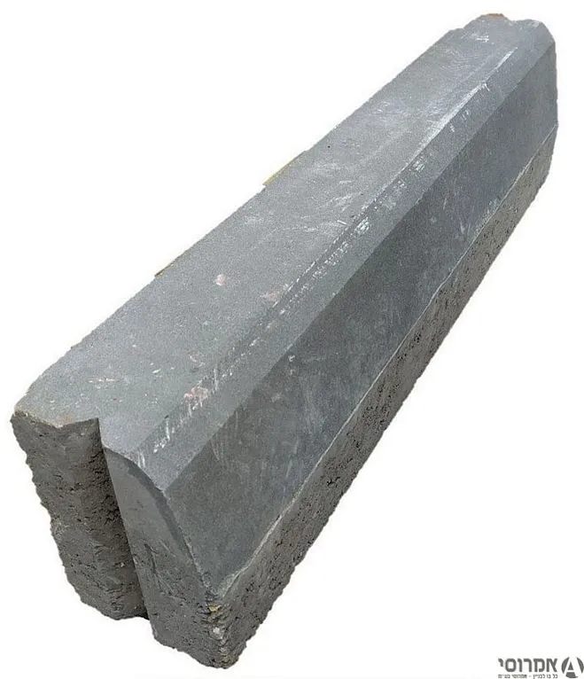 אבן שפה מדרכה 100*25*17 אפור (משקל 90 ק"ג ליחידה)