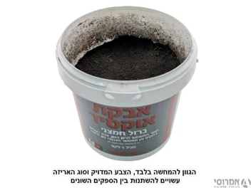  אבקה צבע לבטון גוון שחור [שקית]
