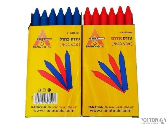 גיר סימון-קופסא אדום/ כחול