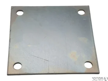 פלטה ברזל 0.5*200*200 מגולוון+חורים (ליח')