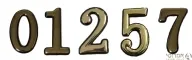 מספרים לדלתות- גוון זהב (100 מ"מ)
