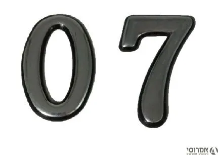מספרים לדלתות- גוון ניקל (100 מ"מ)