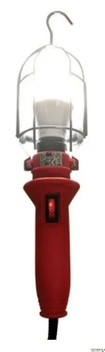 מנורת מוסך 27E מכסה פח +כבל צהוב 60W