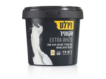  אקווניר אקסטרה [נירוקריל] לבן [ליטר]