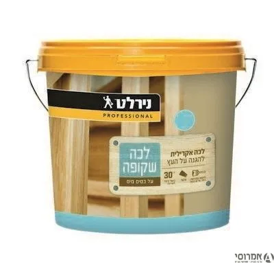 לכה לעץ שקופה מט בסיס מים ניתן לגיוון 3 ליטר נירלט 3