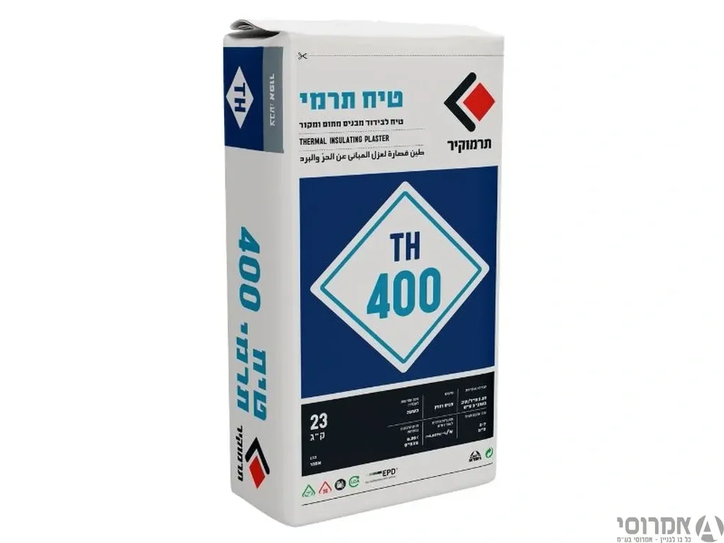 טיח תרמי  TH-400 תרמוקיר [שק 23 ק"ג] 3