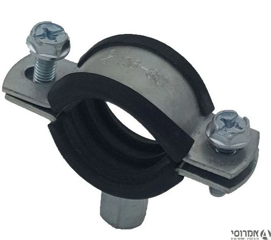 חבק תליה כבד+גומי M8/M10 לקוטר "3/4 3