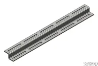 ברזל Z מחורץ 3*40*40*40 [ליחידה 2 מטר]