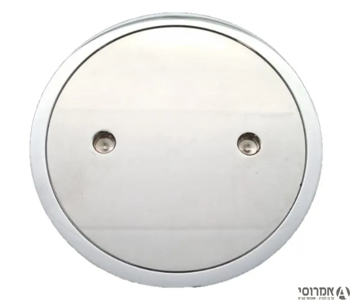 מכסה עגול לק.בקורת 4 כרום-מ.פ.ה.