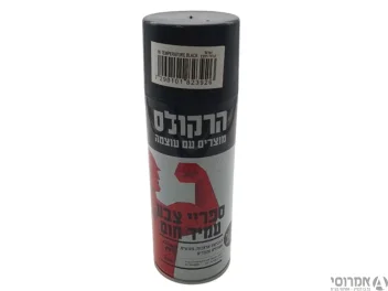 ספריי צבע עמיד בחום -שחור עד 600 מעלות