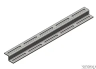 ברזל Z מחורץ 2*25*25*25 [ליחידה 2 מטר]