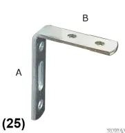 זווית תמיכה 4 60 מ"מ ניקל (25)