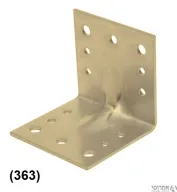 זווית פרגולה 65X65X65 2.5 מוזהב (363)