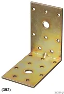 זווית פרגולה 80X80X50 2.5 מוזהב 392