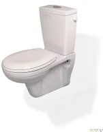 מונובלוק לוטוס תלוי לבן-כולל אסלה +מיכל הדחה נובה+מכסה פלסאון