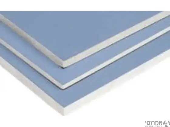 לוח גבס סופרבורד כחול עמיד מים 12.5*2.60  ליחידה-(מתאים לקירות חיצוניים) 3