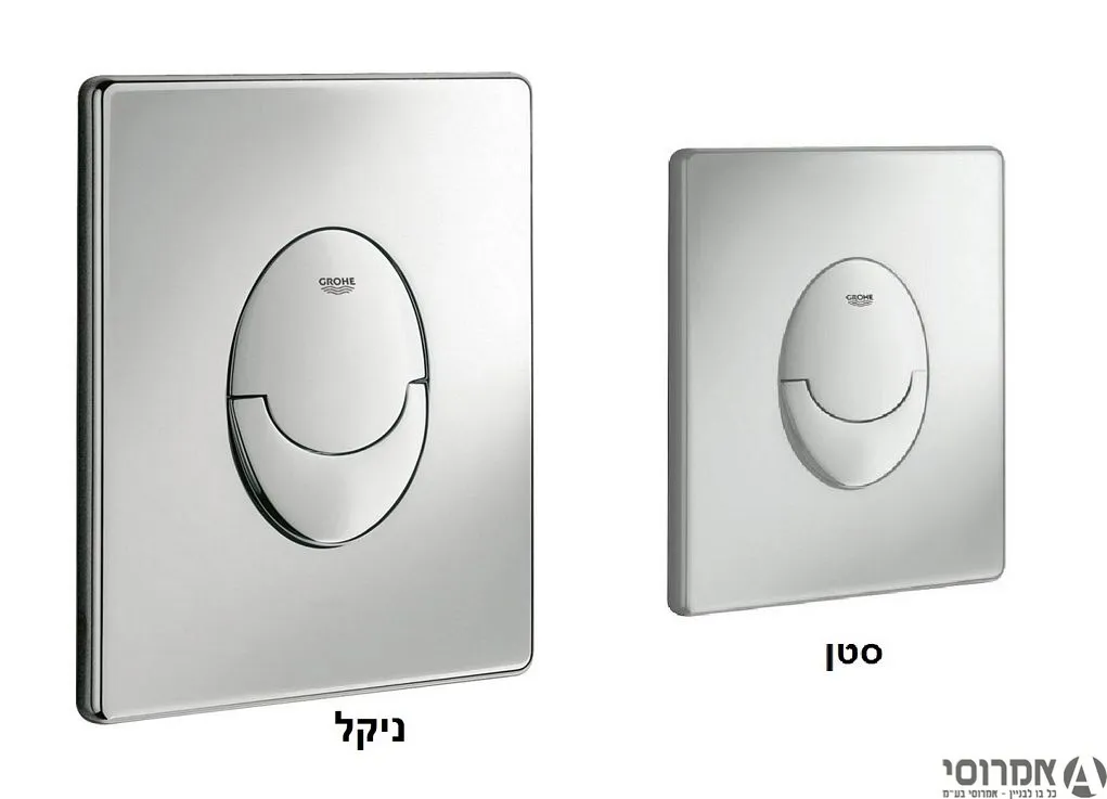 גרואה לחצן למיכל הדחה סמוי -ניקל 38505  ***אין החזרה או החלפה לאחר הזמנת מוצר***