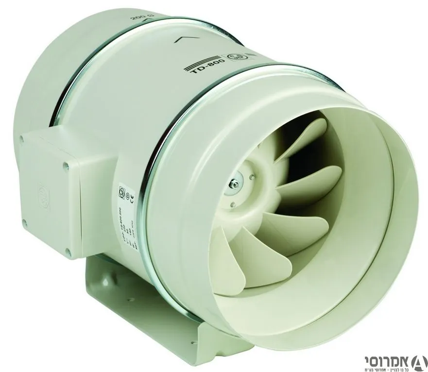 מפוח תעלה 8' TD-800/200 S&P-