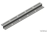 ברזל Z מחורץ 3*30*30*30 [ליחידה 2 מטר]
