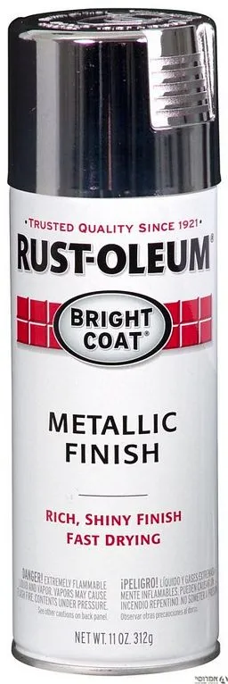 ספריי צבע כסף כרום  325 מ"ל 7718830 COAT SPRAY-CHROME אלרם 3