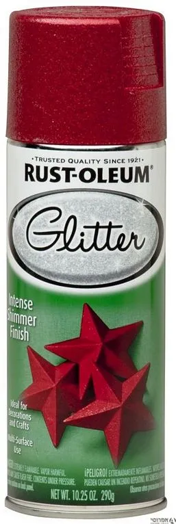 ספריי צבע - נצנצים-אדום 268045 GLITTER RED אלרם 3