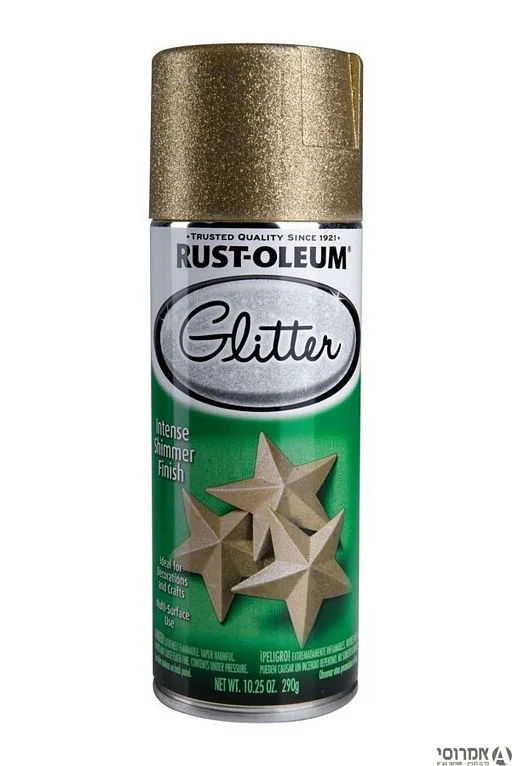 ספריי צבע - נצנצים-זהב 267689 GLITTER GOLD אלרם 3