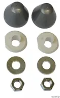 סט אומים וכובעי הגנה לחיבור אסלה 990154 עוז