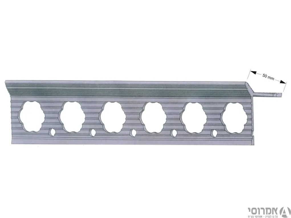 פינות טיח חוץ פי.וי.סי קשיח ומוגן UV- א.גול -G 1000 גרמני [15 יח' בחבילה -נמכר בחבילה בלבד] 3