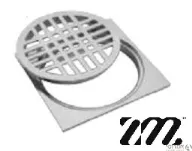 רשת מרובעת ללא הברגה מונחת "4 עם מסגרת כרום ZM