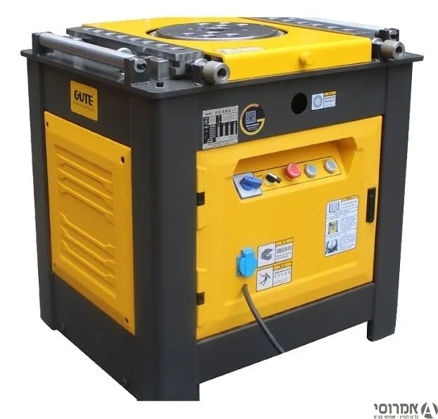 מכונת כיפוף חשמלית  GUTTE עד 35 מ"מ - תלת פאזי - שנה אחריות