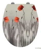 מכסה אסלה נשלף טורנדו כלניות 990144 עוז גום