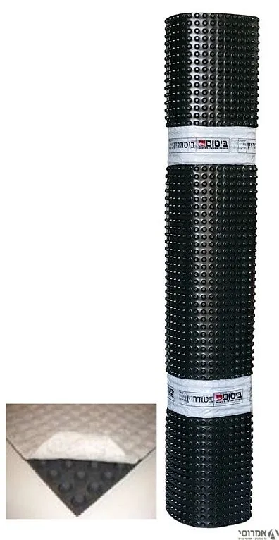 יריעה ניקוז HDPE ביטודריין T14 +לבד [גליל 40 מ"ר] ביצים