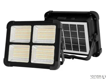 תאורת הצפה 100W  סולארי ונטען - אין החזרה על מוצר זה!