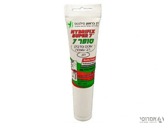 דבק סופר 7 לבן [שפורפרת 80 מ"ל] (ליחידה)