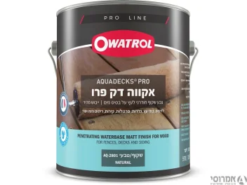  אקווה דק - צבע עץ חודרני על בסיס מים AQ2801-טבעי [גלון] -סאן דק