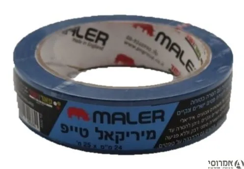 דבק מסקנטייפ מיריקאל טייפ כחול 25 מ"א רוחב 24 מ"מ-פאר