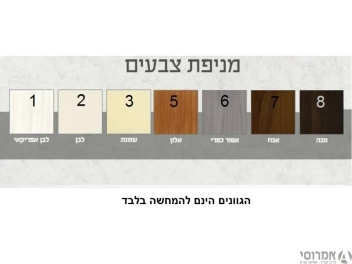 תוספת גוון כנף (אין החזרת/החלפת דלתות) (ליחידת כנף)