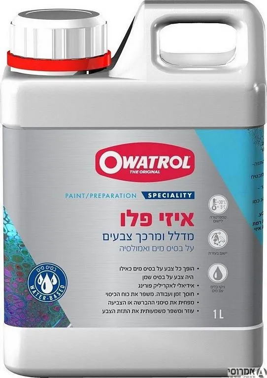 איזי פלו - מדלל ומרכך צבע על בסיס מים - 1 ליטר סאן דק