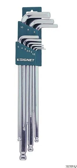 סט אלן כדורי ארוך 1.5-10 ממ 9 יח SIGNET