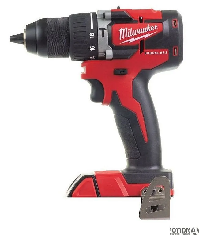 מברגה / מקדחה רוטטת 18V ללא פחמים גוף בלבד FUEL - M18 CBLPD מילווקי - שנתיים אחריות!