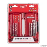 סט 8 מקדחים אוניברסלים SHOCKWAVE לאימפקט מילווקי