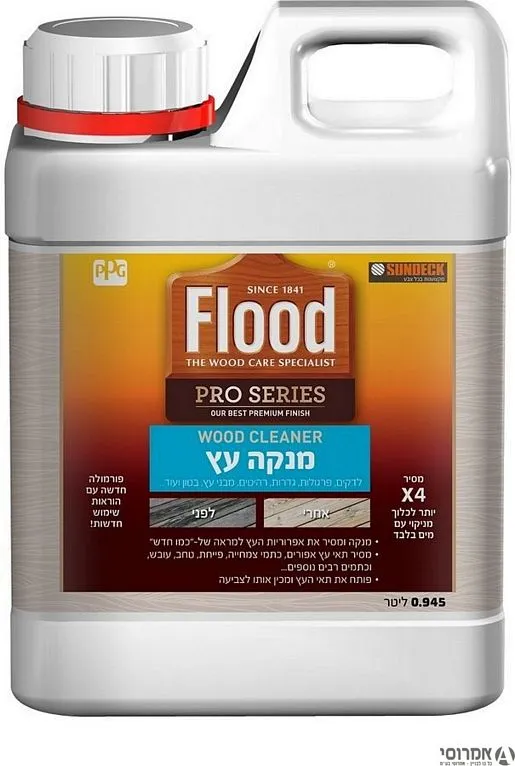 ווד קלינר -מנקה ומלבין עץ -פלאד [ליטר] -סאן דק 3