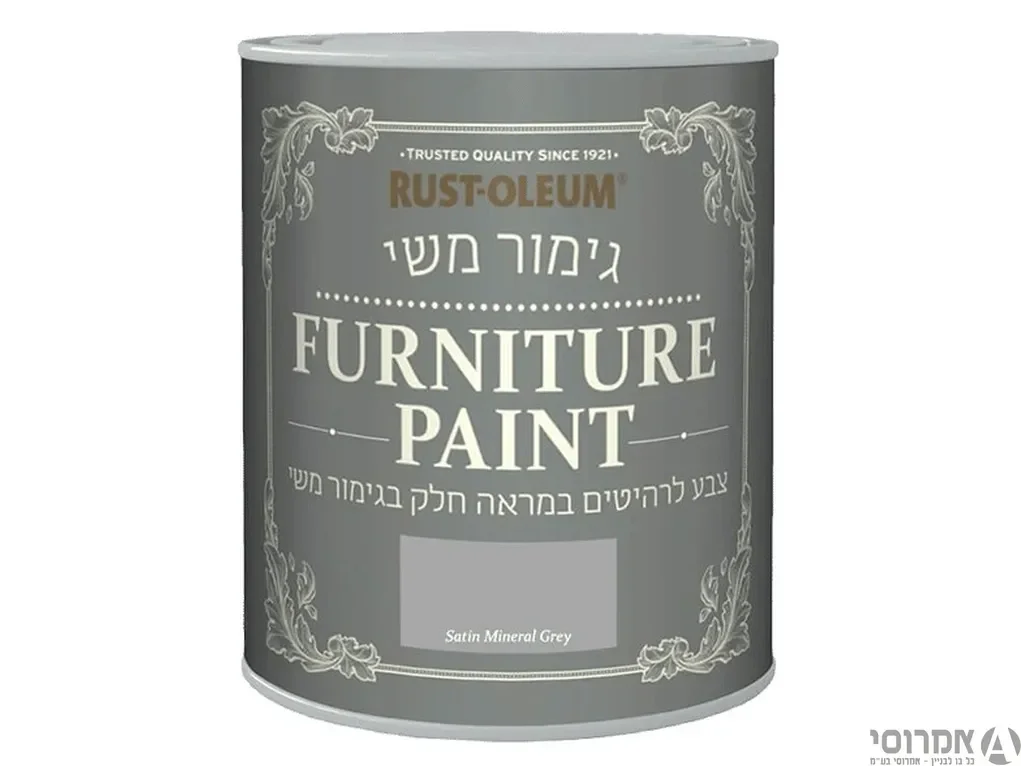 צבע לרהיטים [שאבי שיק] משי [0.75 ליטר] 15062 MINERAL GREY- אלרם