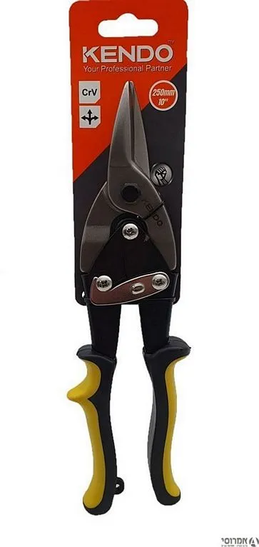 מספרי פח ישר צהוב KENDO 830814