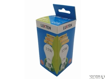 נורה לד 60 אמפר  15W E27 אור צהוב