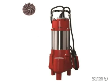 משאבה טבולה לביוב ביטק  2" -1100W גובה סניקה 12 -ל"ד 300