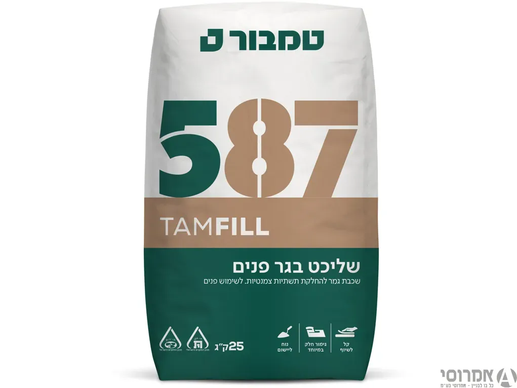 שליכט בגר פנים 587 שק 25 ק"ג -טמבור שאל מבצע למשטח
